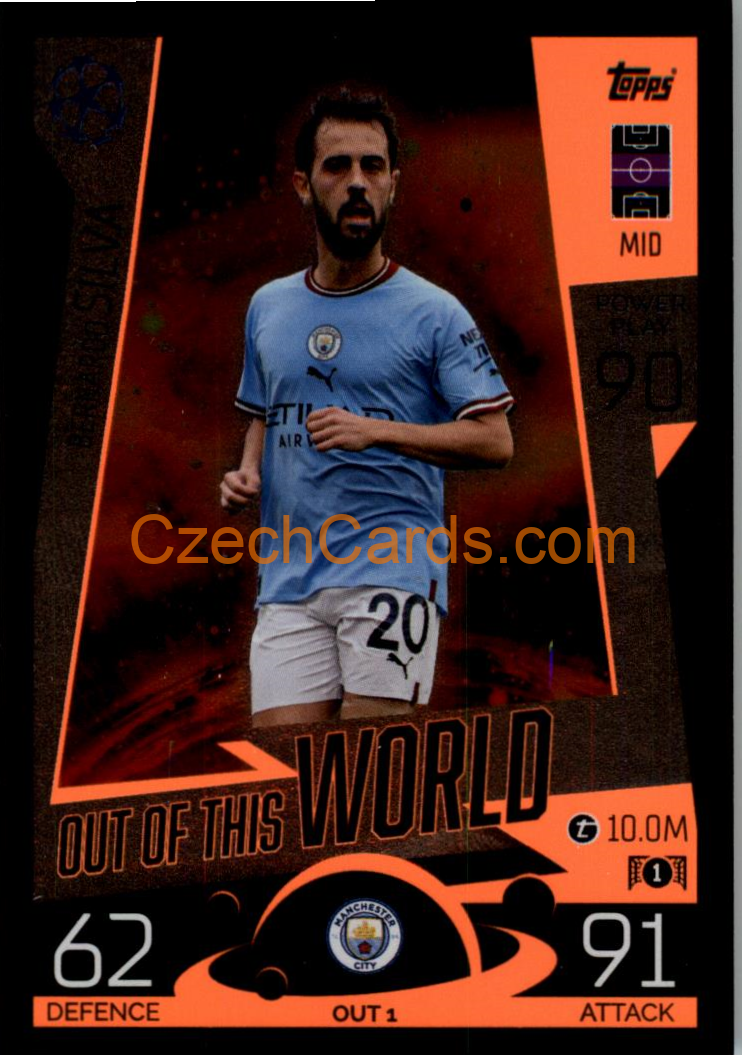 Bernardo Silva (Manchester City) 2022/23 Match Attax Extra #OUT 1