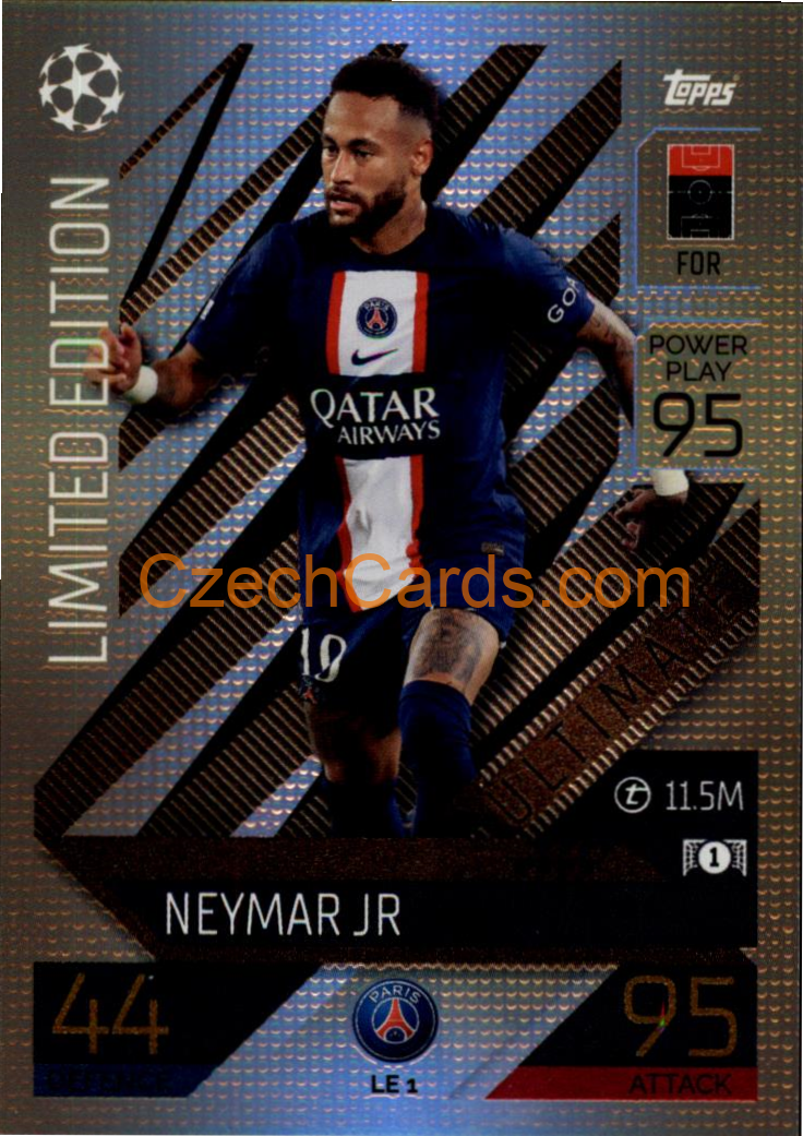 Neymar Jr (Paris Saint Germain) 2022/23 Match Attax Extra #LE 1