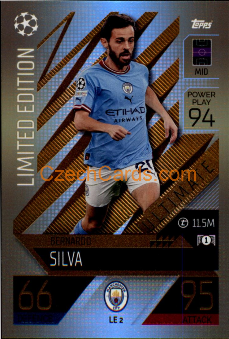 Bernardo Silva (Manchester City) 2022/23 Match Attax Extra #LE 2