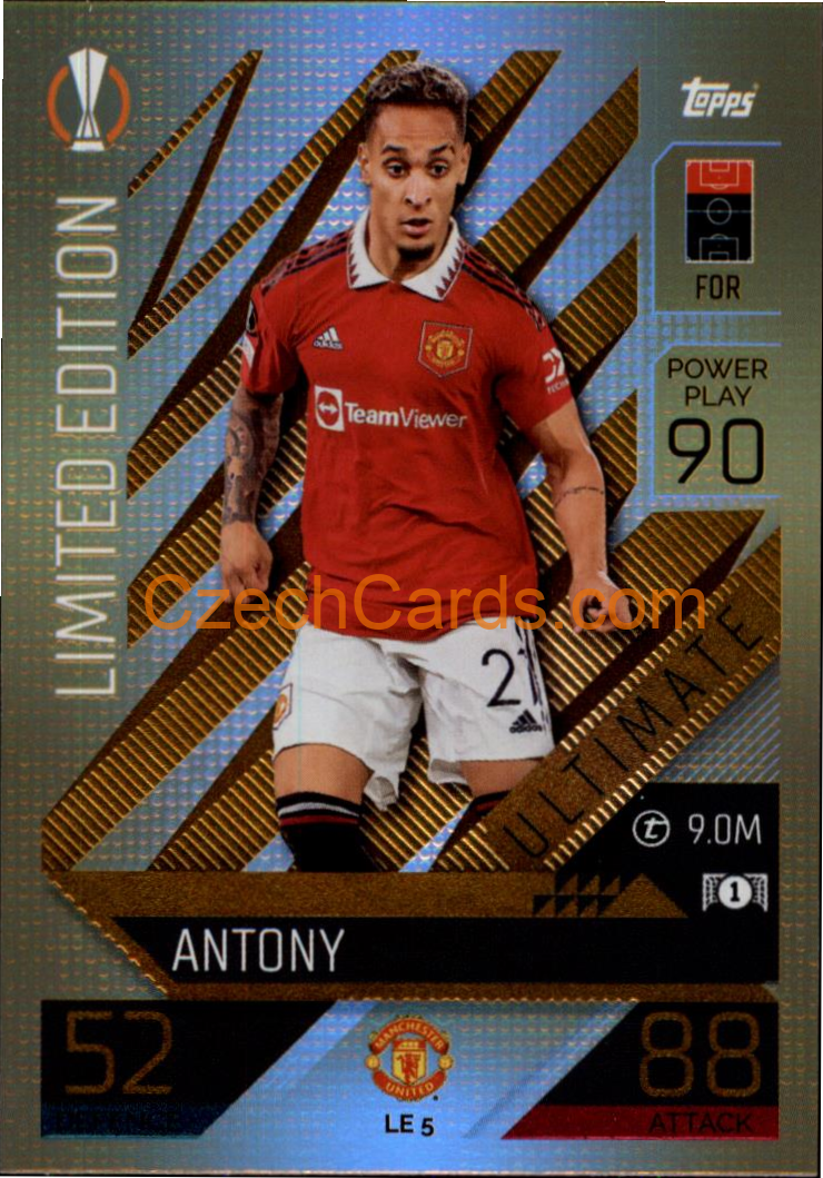 Antony (Manchester United) 2022/23 Match Attax Extra #LE 5
