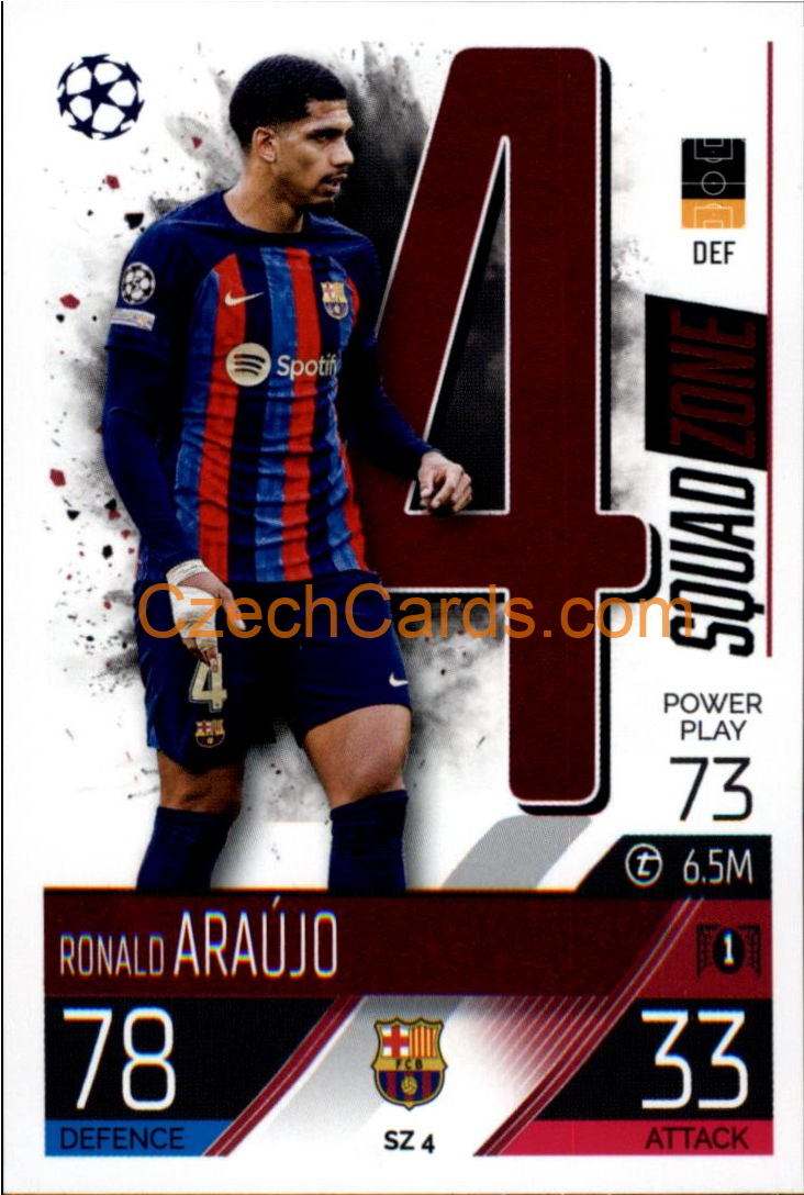 Ronald Araújo (FC Barcelona) 2022/23 Match Attax Extra #SZ 4