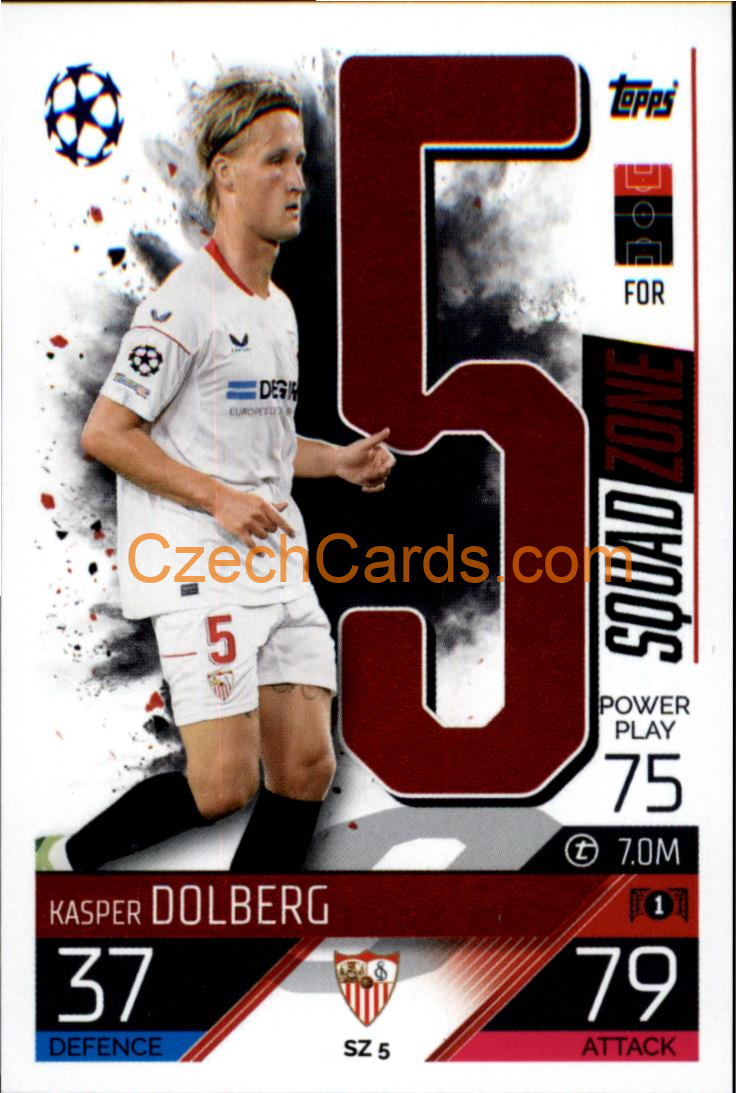 Kasper Dolberg (Sevilla FC) 2022/23 Match Attax Extra #SZ 5