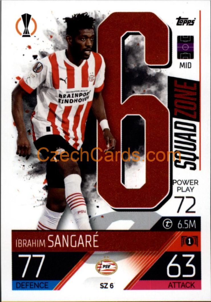 Ibrahim Sangaré (PSV Eindhoven) 2022/23 Match Attax Extra #SZ 6