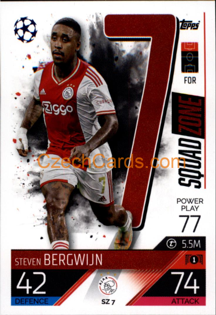 Steven Bergwijn (AFC Ajax) 2022/23 Match Attax Extra #SZ 7