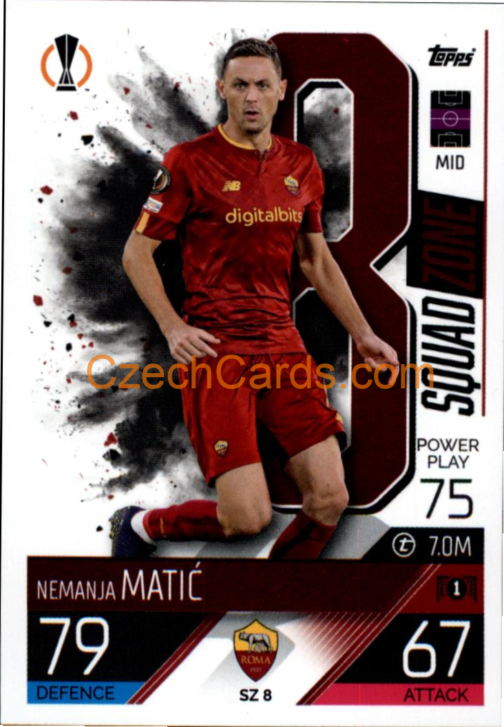 Nemanja Matic (AS Roma) 2022/23 Match Attax Extra #SZ 8
