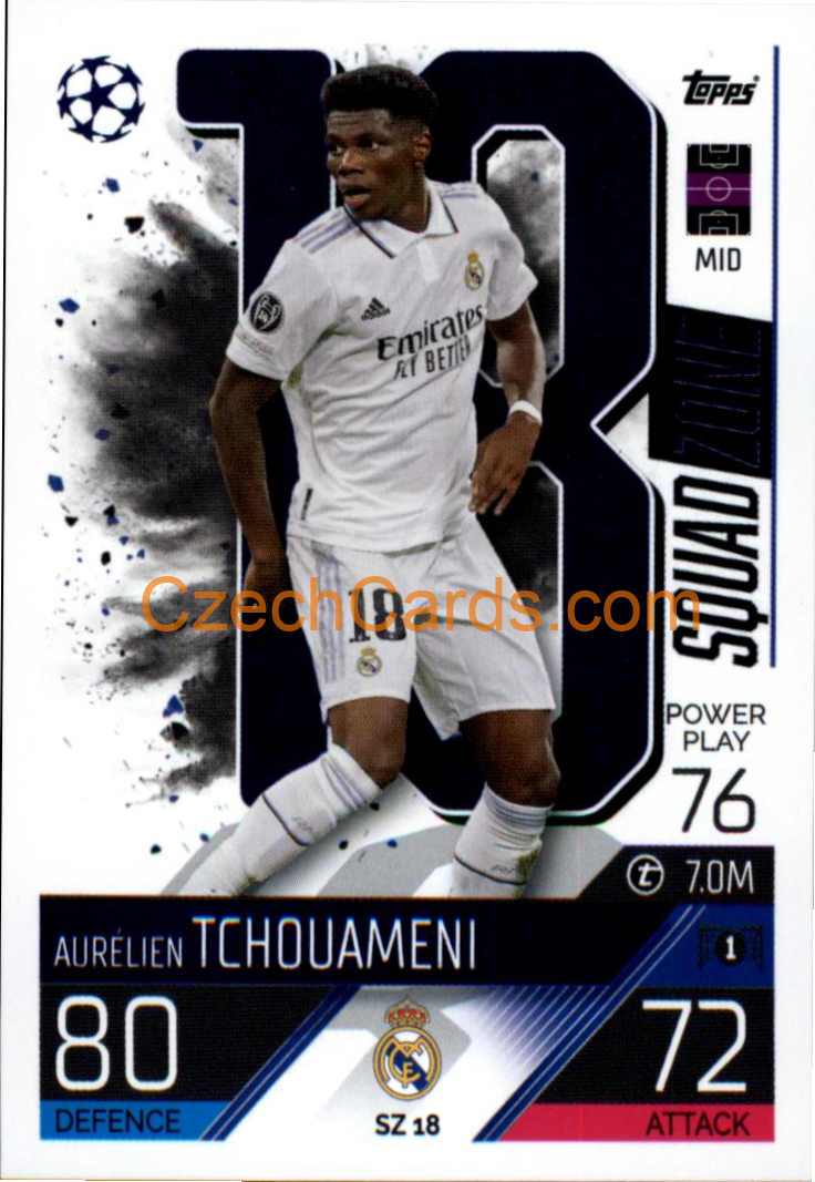 Aurélien Tchouaméni (Real Madrid CF)2022/23 Match Attax Extra #SZ 18