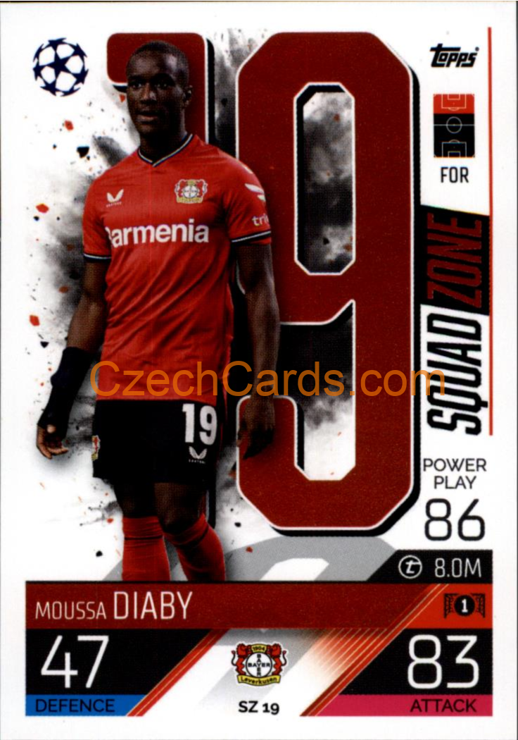 Moussa Diaby (Bayer 04 Leverkusen) 2022/23 Match Attax Extra #SZ 19