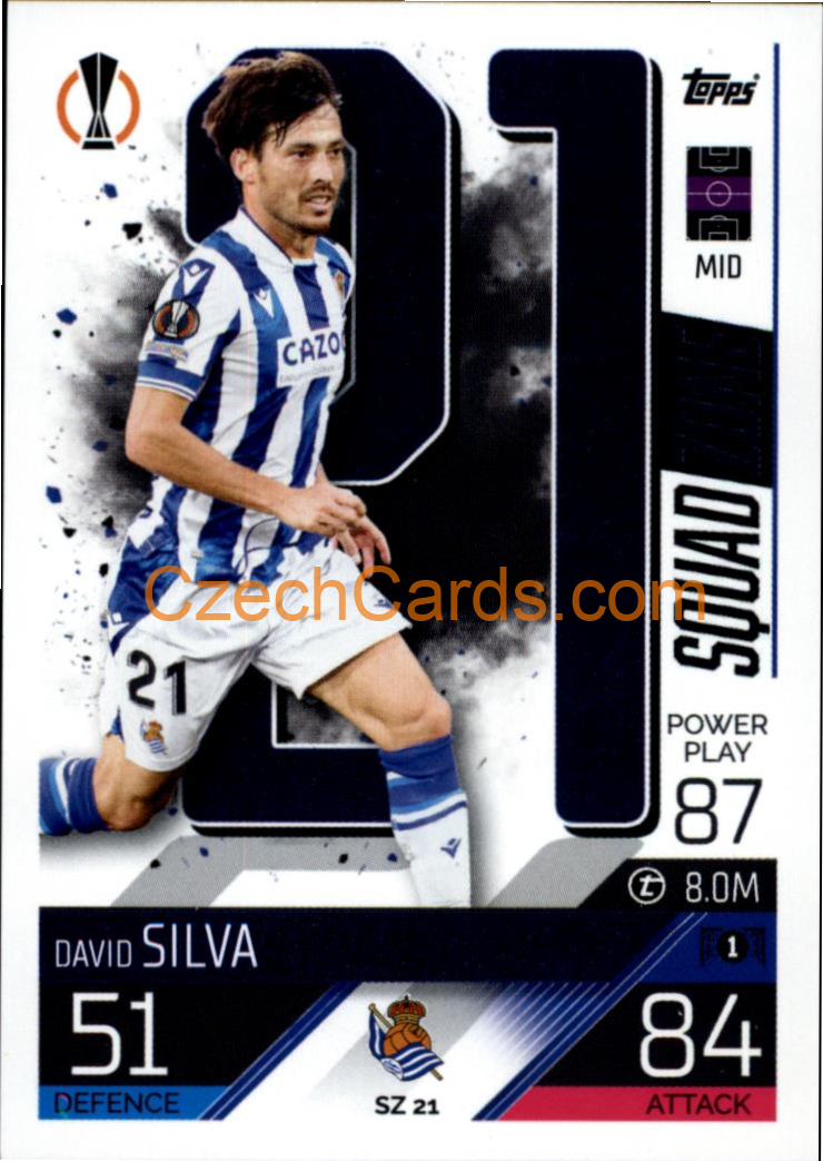 David Silva (Real Sociedad de Fútbol) 2022/23 Match Attax Extra #SZ 21