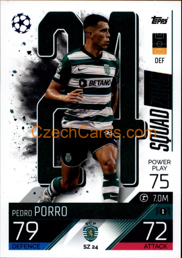Pedro Porro (Sporting Clube de Portugal) 2022/23 Match Attax Extra #SZ 24