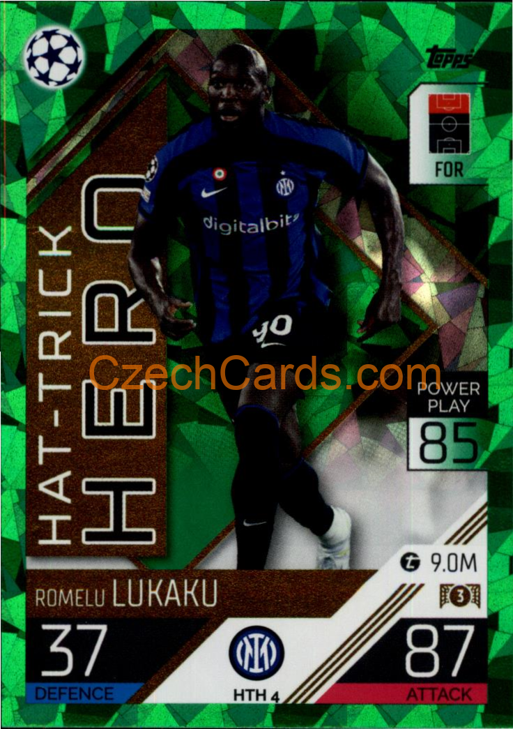 Romelu Lukaku (FC Internazionale Milano) 2022/23 Match Attax Extra Green #HTH 4