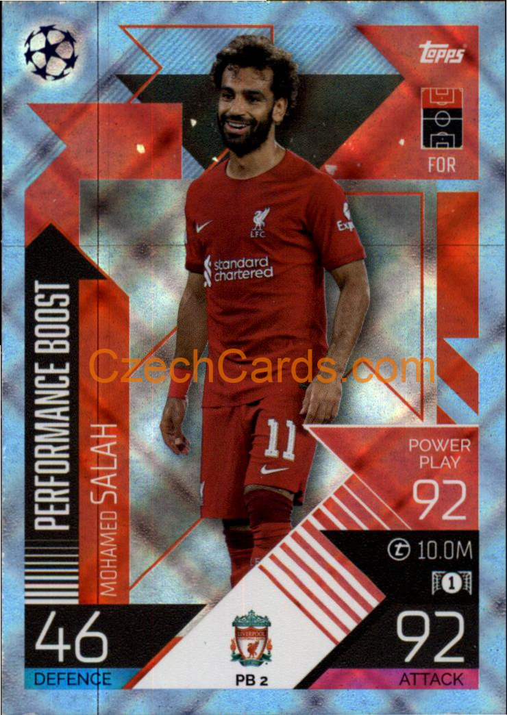 Mohamed Salah (Liverpool) 2022/23 Match Attax Extra Blue #PB 2