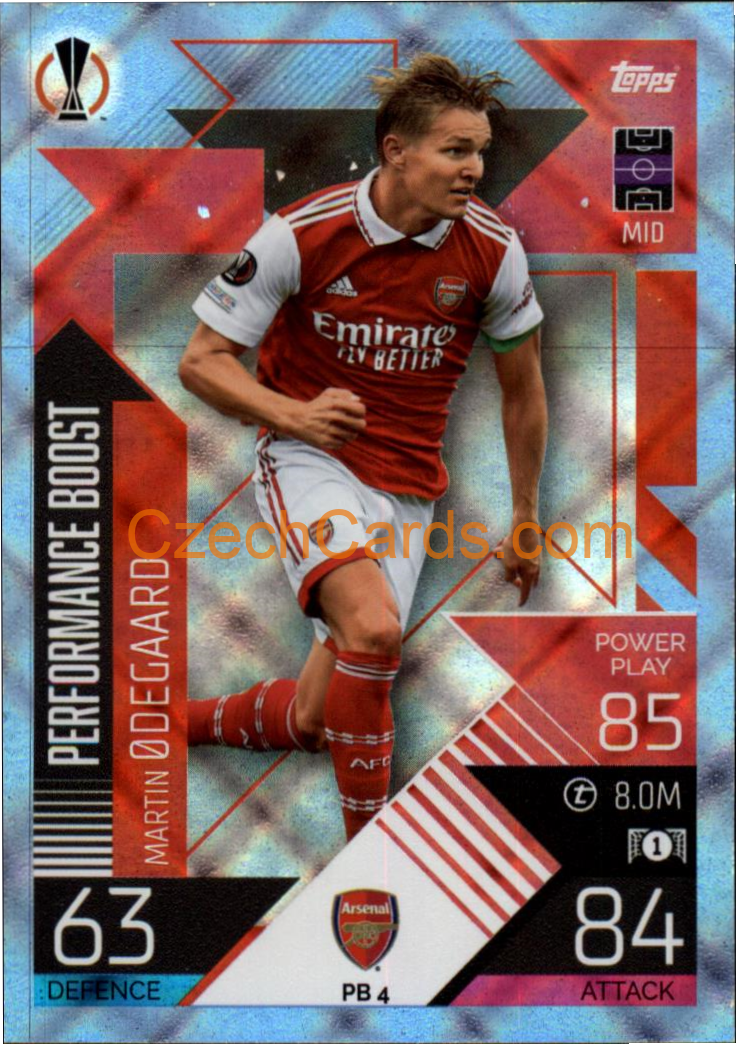 Martin Ødegaard (Arsenal) 2022/23 Match Attax Extra Blue #PB 4