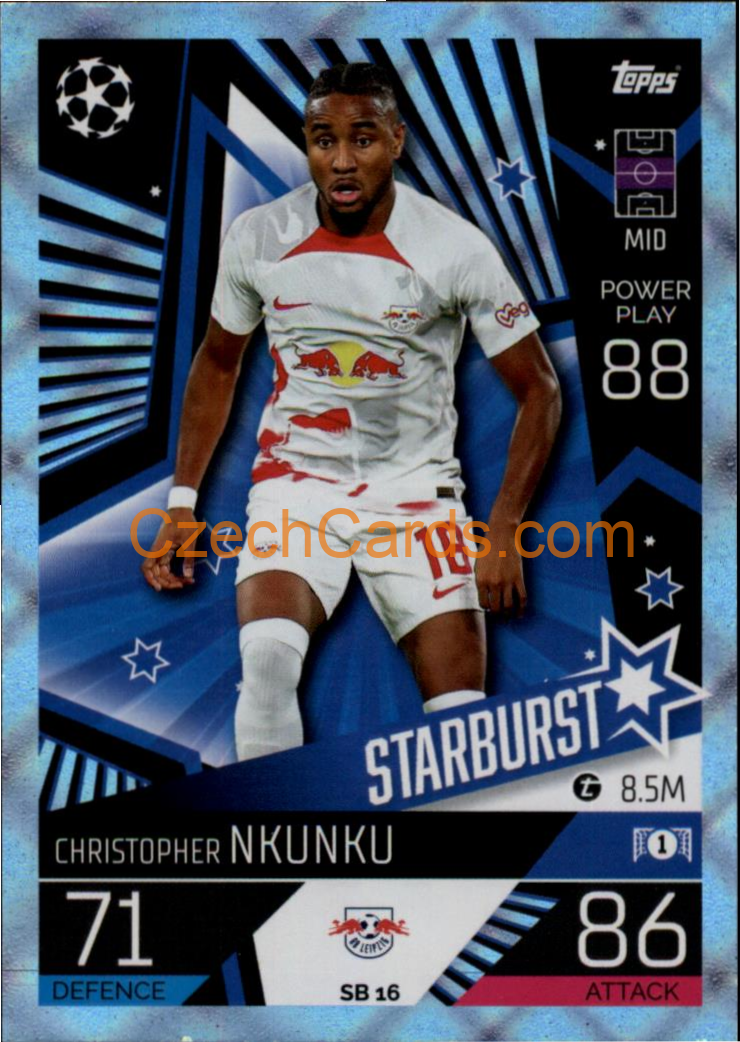 Christopher Nkunku (RB Leipzig) 2022/23 Match Attax Extra Blue #SB 16