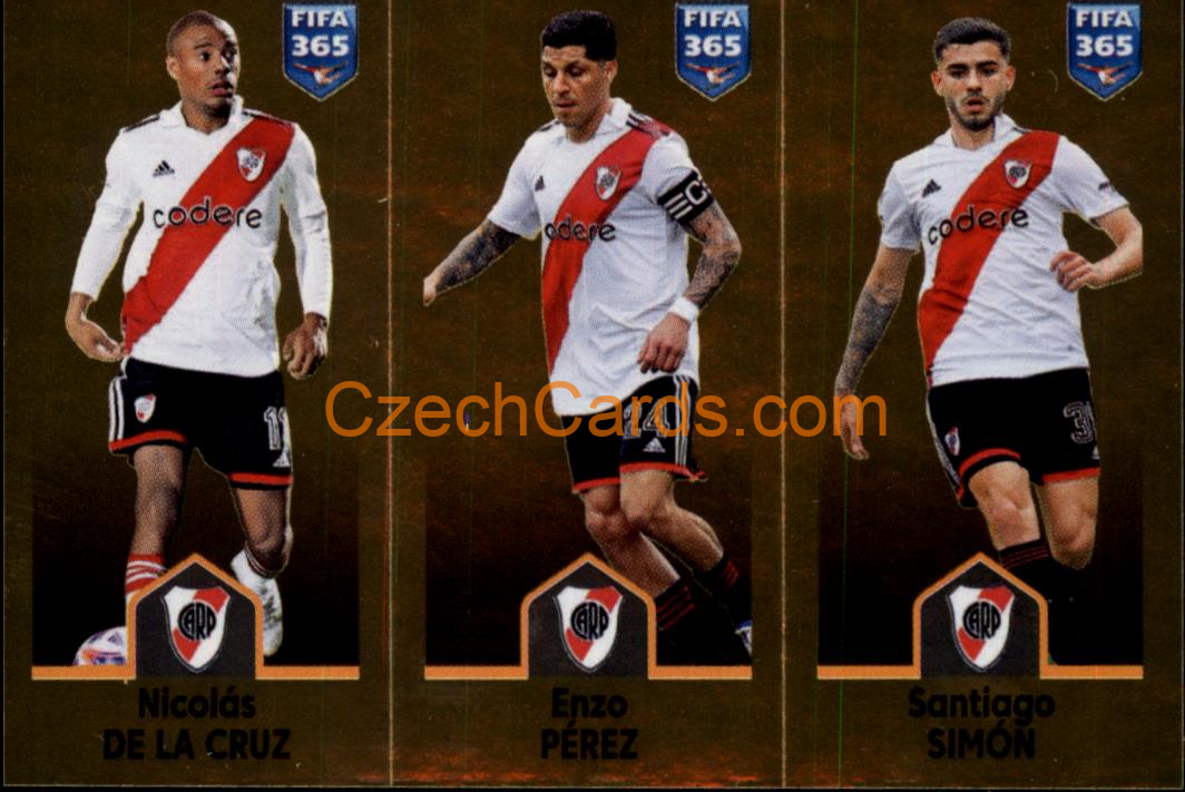 De La Cruz / Enzo Pérez / Santiago Simón 2023 Panini Fifa 365 sticker #11