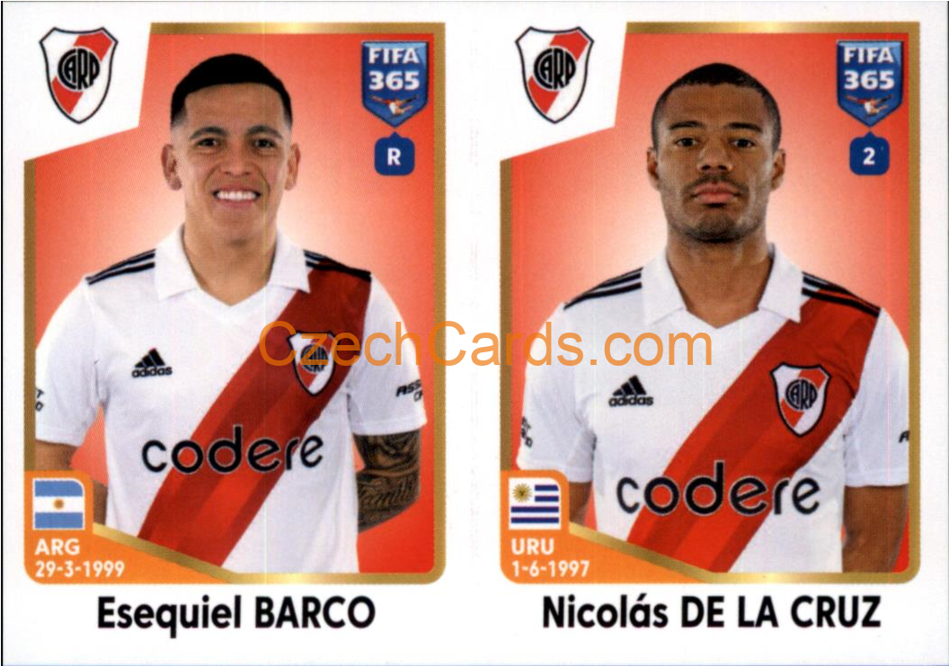 Esequiel Barco / Nicolás De La Cruz 2023 Panini Fifa 365 sticker #14