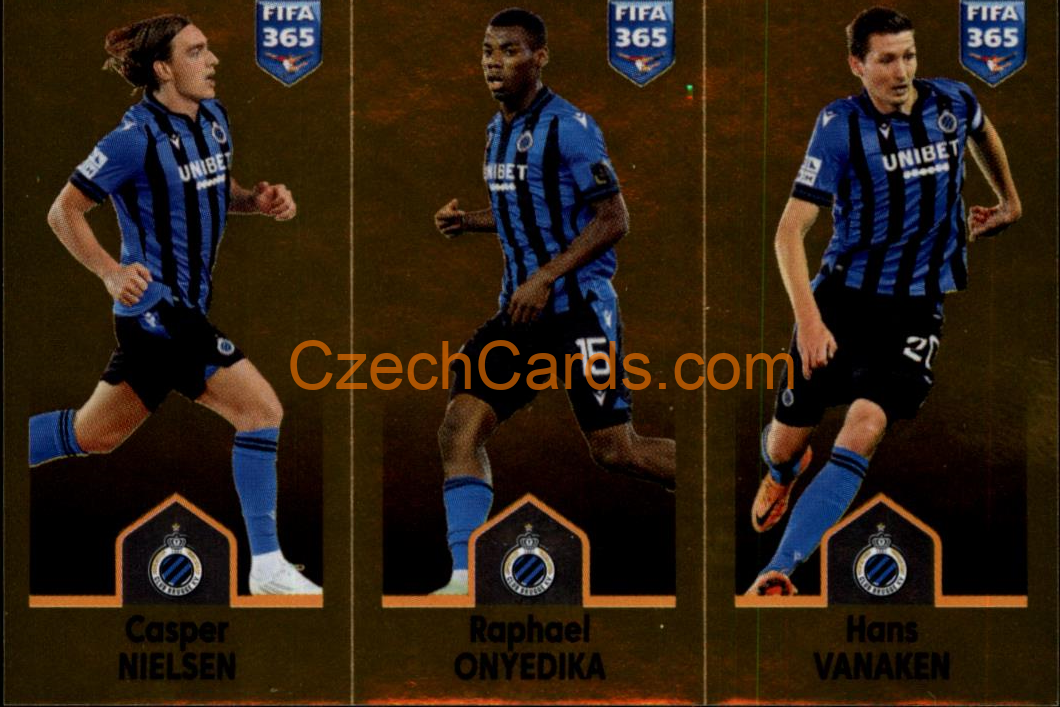 Nielsen / Raphael Onyedika / Hans Vanaken 2023 Panini Fifa 365 sticker #27