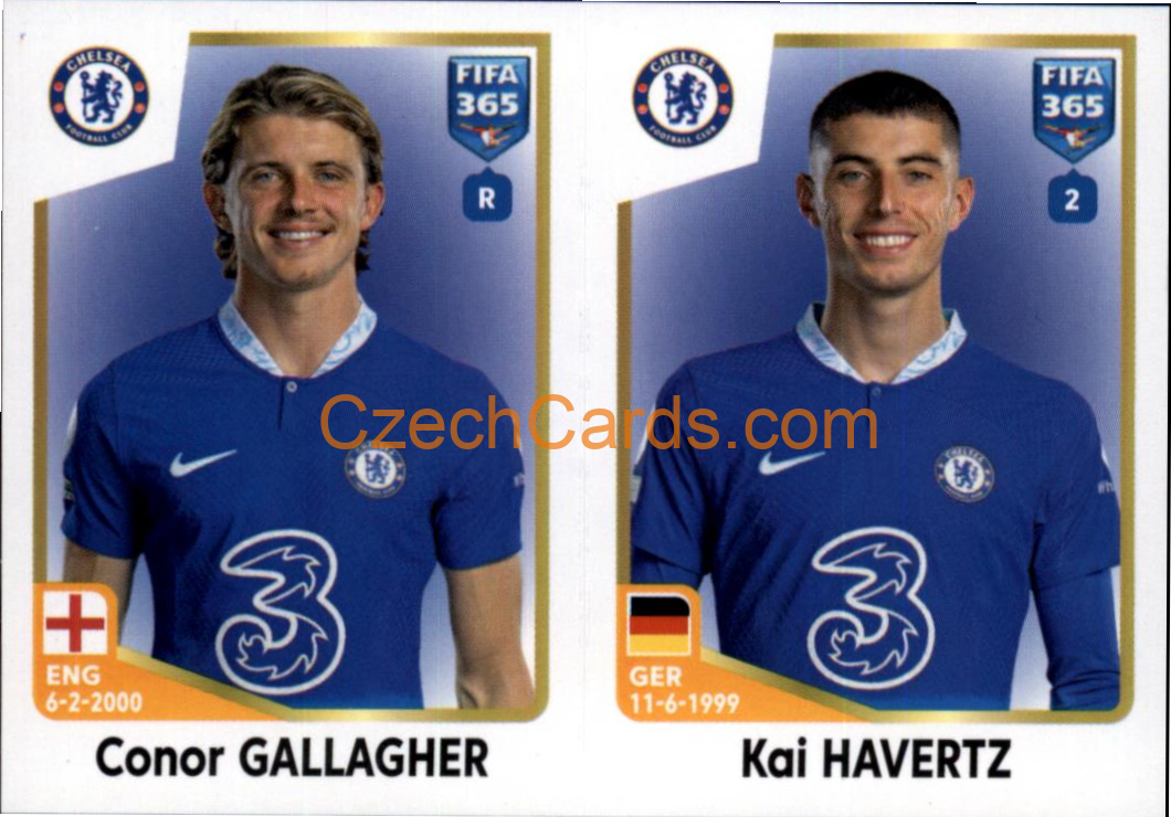 Conor Gallagher / Kai Havertz 2023 Panini Fifa 365 sticker #61
