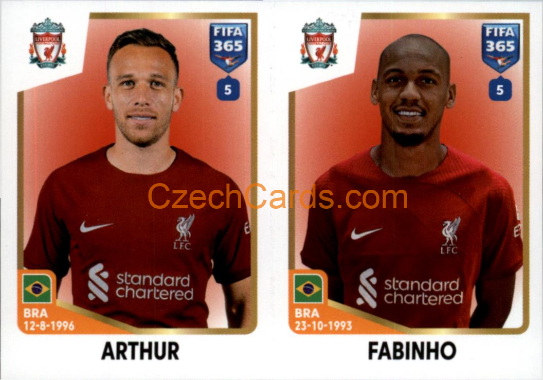 Arthur / Fabinho 2023 Panini Fifa 365 sticker #74