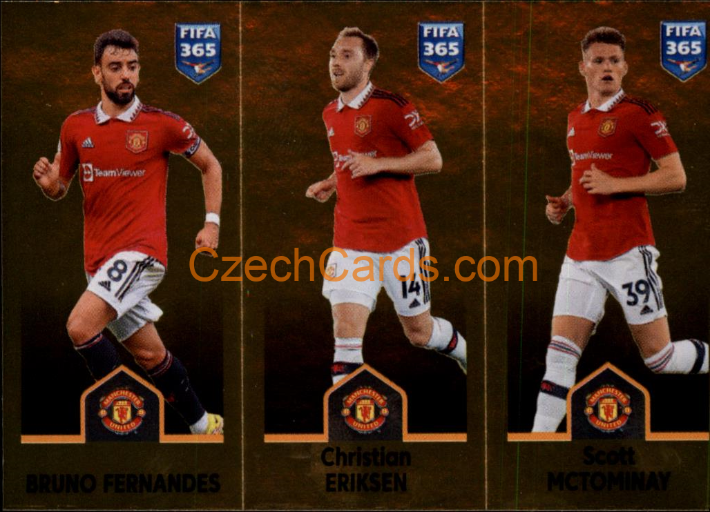 Fernandes / Eriksen / McTominay 2023 Panini Fifa 365 sticker #107