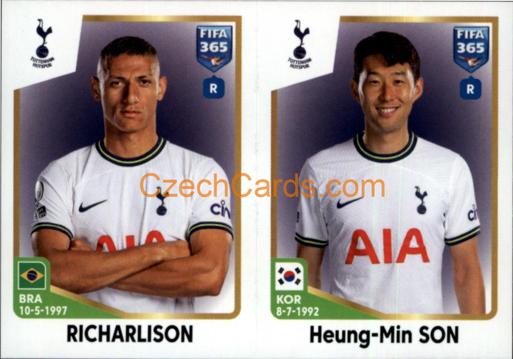 Richarlison / Heung-min Son 2023 Panini Fifa 365 sticker #131