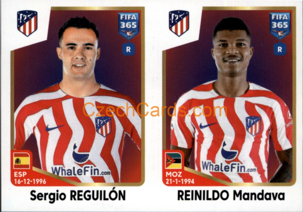 Sergio Reguilón / Reinildo Mandava 2023 Panini Fifa 365 sticker #137