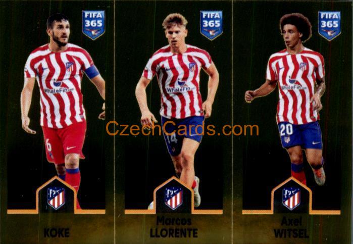 Koke / Marcos Llorente / Axel Witsel 2023 Panini Fifa 365 sticker #139