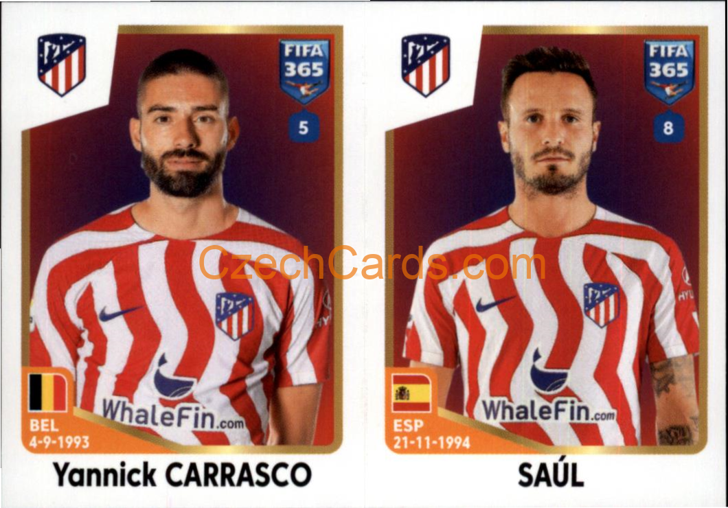 Yannick Carrasco / Saúl 2023 Panini Fifa 365 sticker #143