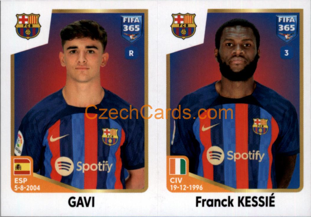 Gavi / Franck Kessié 2023 Panini Fifa 365 sticker #158