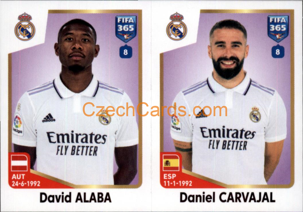 David Alaba / Daniel Carvajal 2023 Panini Fifa 365 sticker #168
