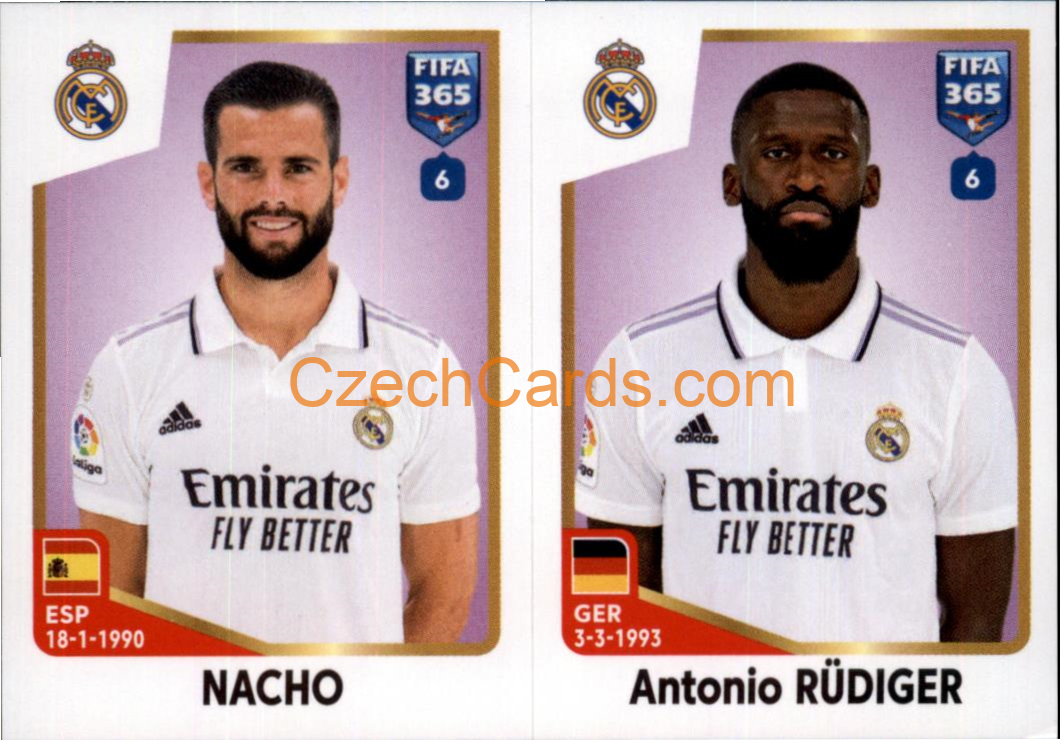 Nacho / Antonio Rüdiger 2023 Panini Fifa 365 sticker #170