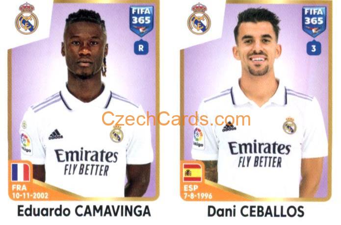 Eduardo Camavinga / Dani Ceballos 2023 Panini Fifa 365 sticker #173