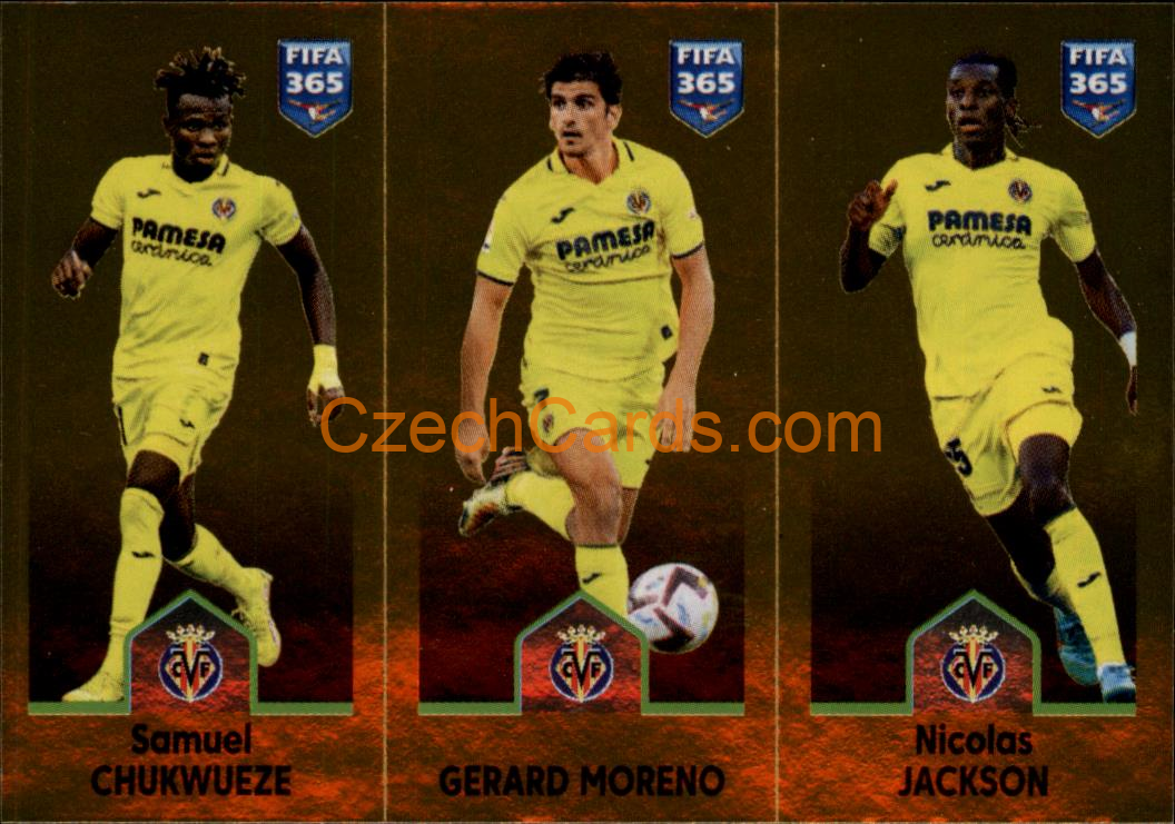 Chukwueze / Moreno / Jackson 2023 Panini Fifa 365 sticker #193