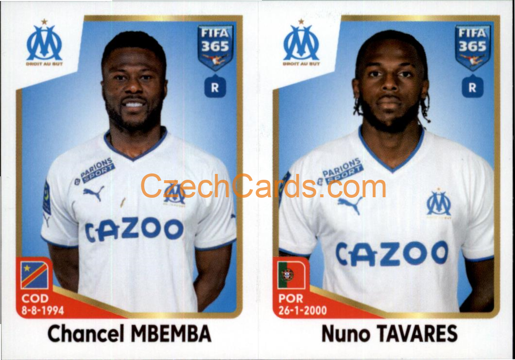 Chancel Mbemba / Nuno Tavares 2023 Panini Fifa 365 sticker #205