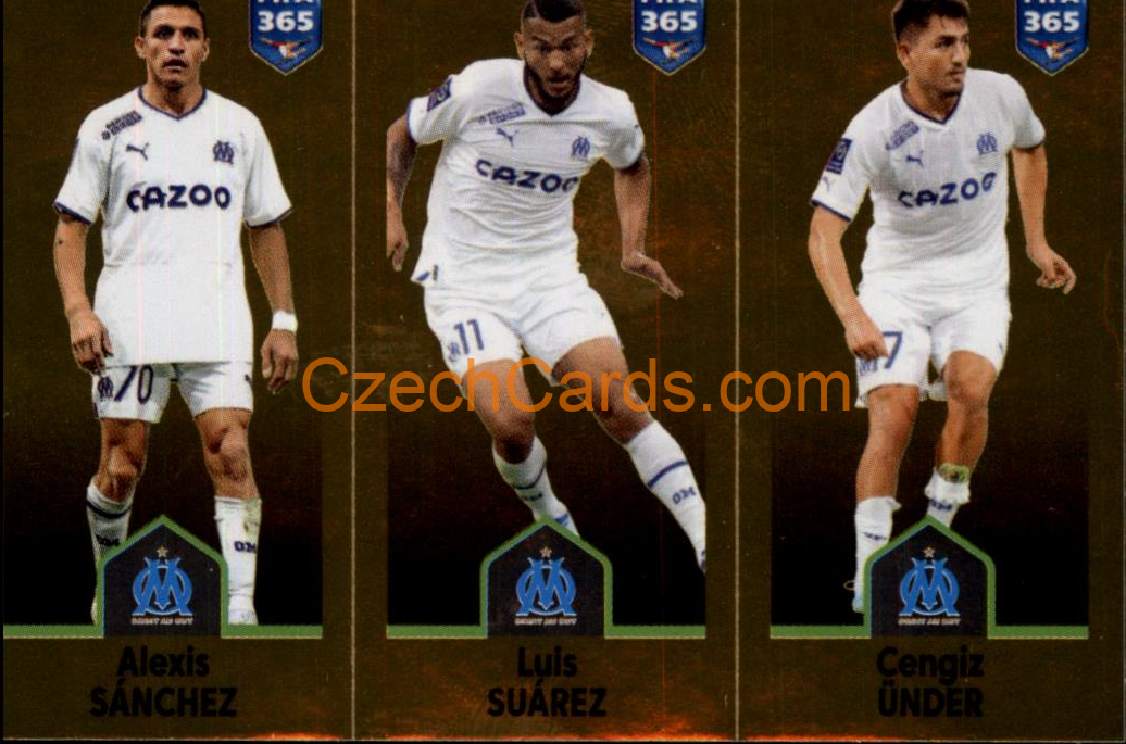 Alexis Sánchez / Luis Suárez / Cengiz Ünder 2023 Panini Fifa 365 sticker #209