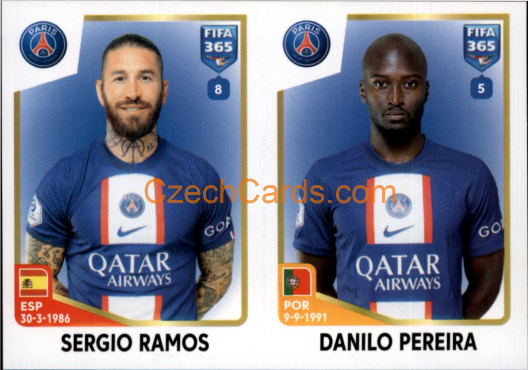 Sergio Ramos / Danilo Pereira 2023 Panini Fifa 365 sticker #221