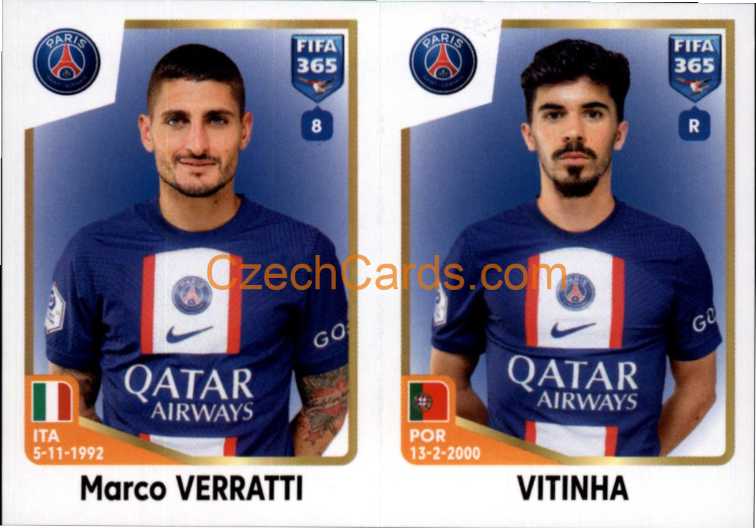 Marco Verratti / Vitinha 2023 Panini Fifa 365 sticker #224