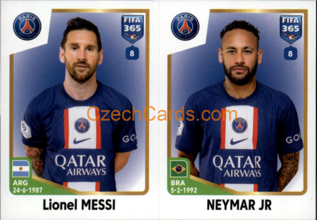 Lionel Messi / Neymar Jr 2023 Panini Fifa 365 sticker #227