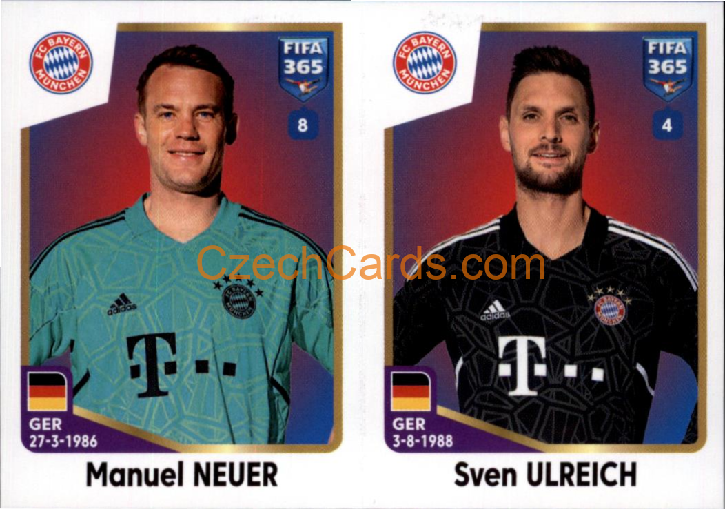 Manuel Neuer / Sven Ulreich 2023 Panini Fifa 365 sticker #230