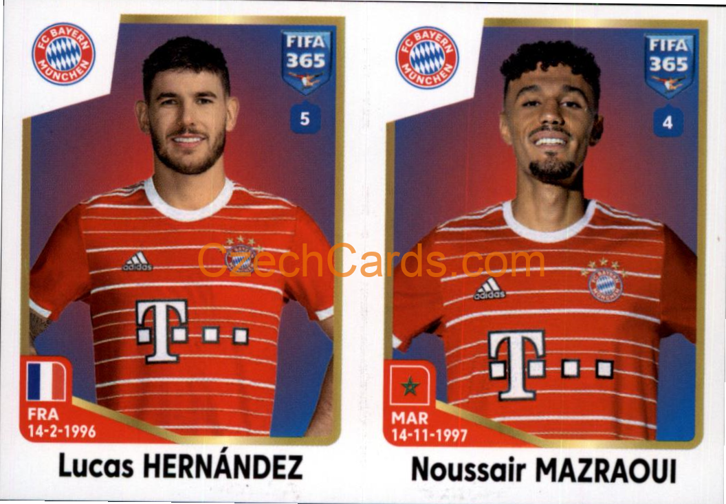 Lucas Hernández / Noussair Mazraoui 2023 Panini Fifa 365 sticker #233