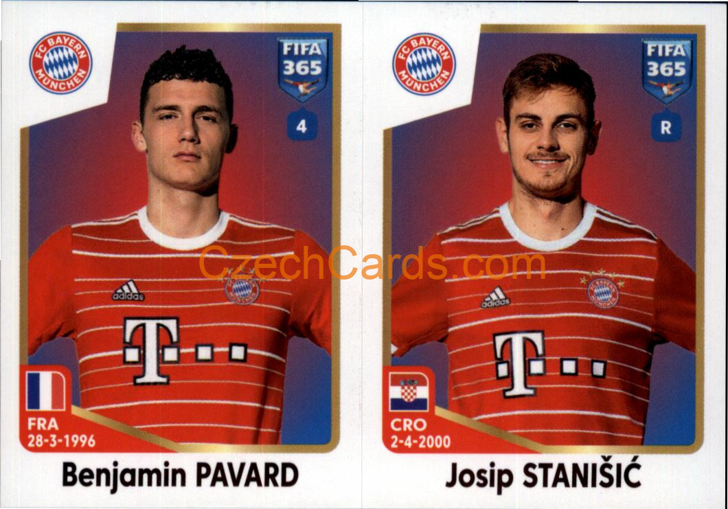 Benjamin Pavard / Josip Stanišić 2023 Panini Fifa 365 sticker #234