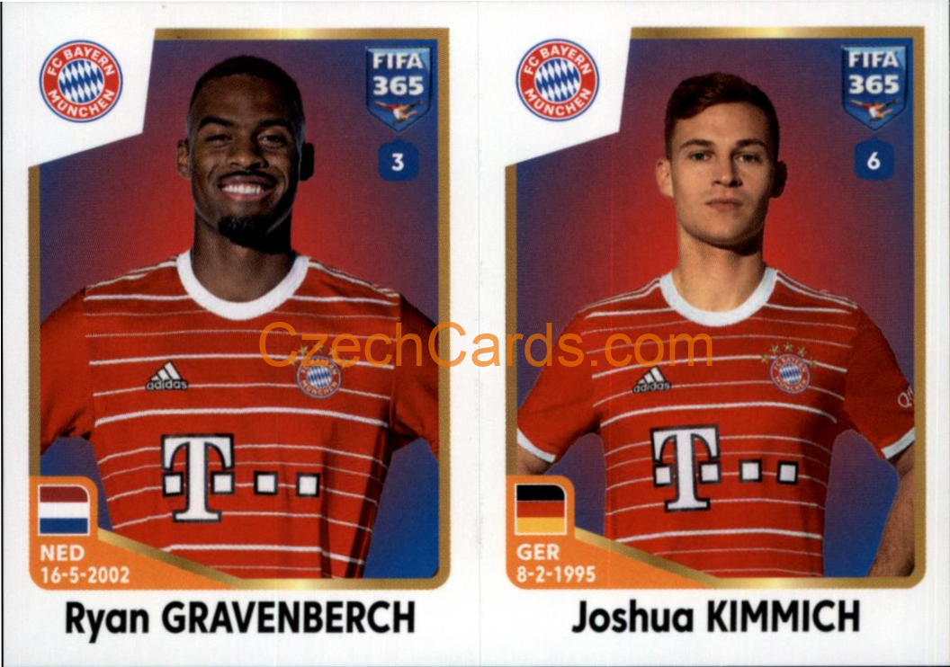 Ryan Gravenberch / Joshua Kimmich 2023 Panini Fifa 365 sticker #238