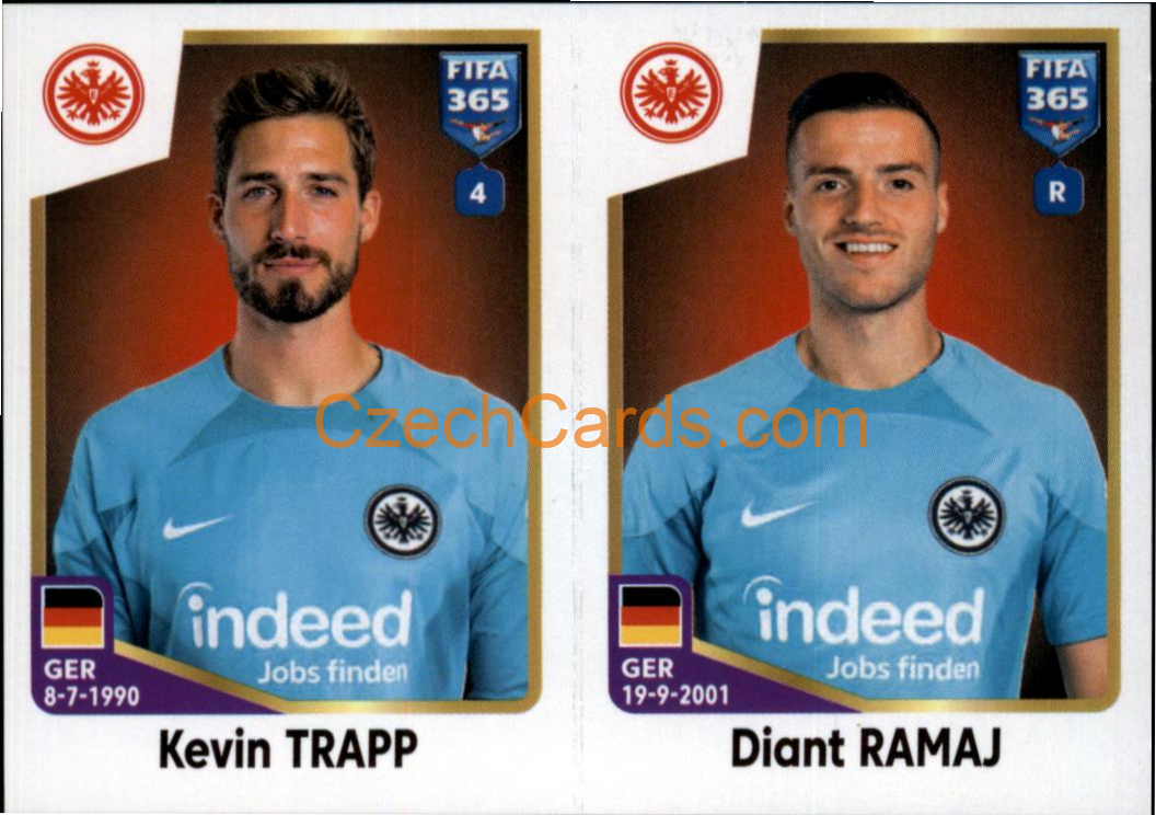 Kevin Trapp / Diant Ramaj 2023 Panini Fifa 365 sticker #246
