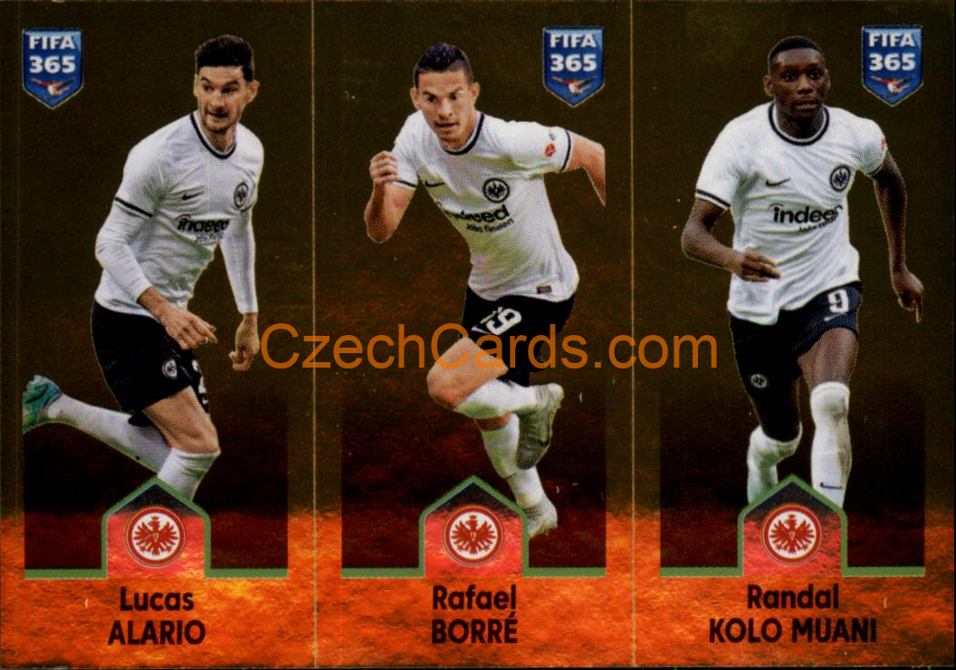 Alario / Rafael Borré / Randal Kolo Muani 2023 Panini Fifa 365 sticker #257