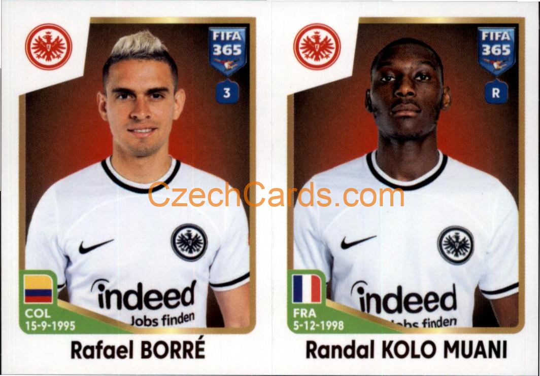 Rafael Borré / Randal Kolo Muani 2023 Panini Fifa 365 sticker #259