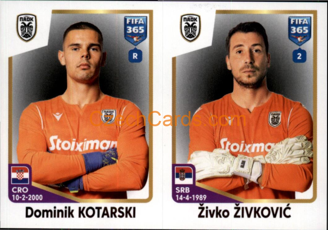 Dominik Kotarski / Živko Živković 2023 Panini Fifa 365 sticker #278