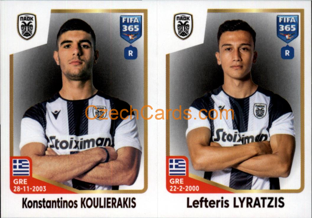 Konstantinos Koulierakis / Lefteris Lyratzis 2023 Panini Fifa 365 sticker #281