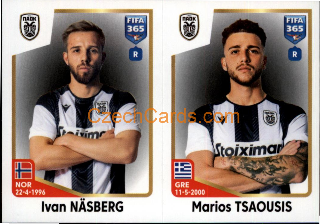 Ivan Näsberg / Marios Tsaousis 2023 Panini Fifa 365 sticker #282