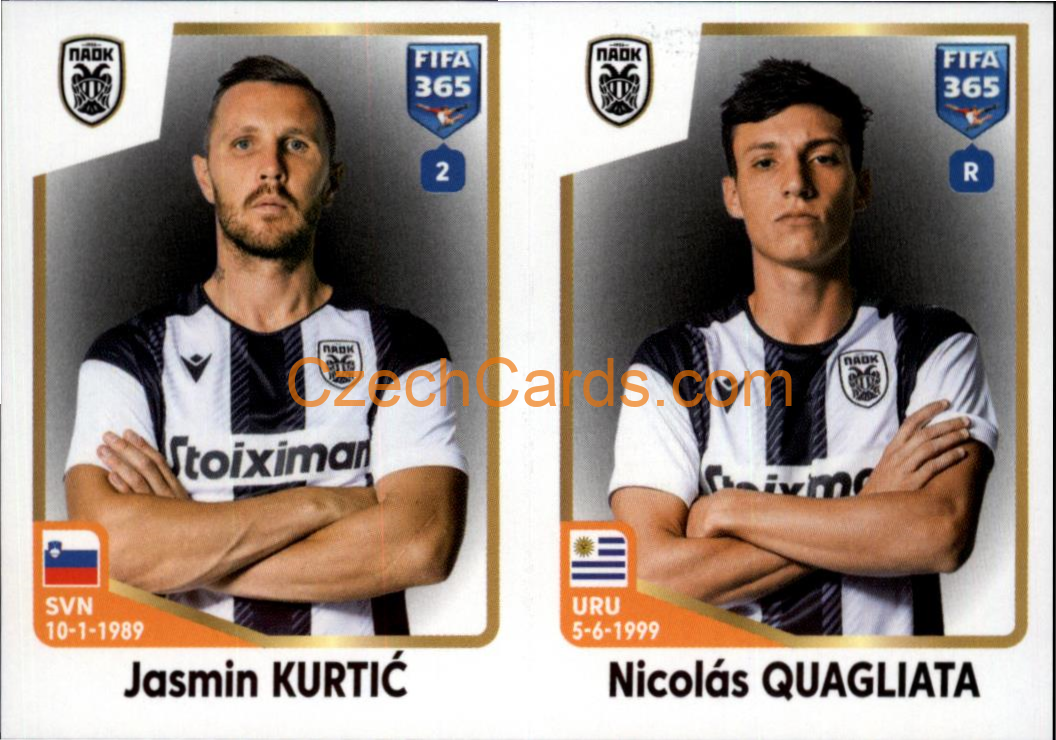 Jasmin Kurtić / Nicolás Quagliata 2023 Panini Fifa 365 sticker #287