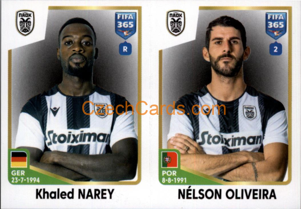 Khaled Narey / Nélson Oliveira 2023 Panini Fifa 365 sticker #291