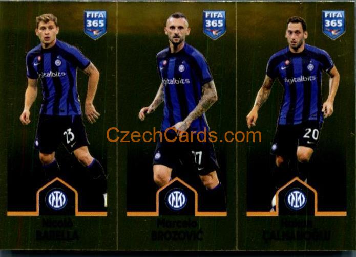 Barella / Marcelo Brozović / Hakan Çalhanoğlu 2023 Panini Fifa 365 sticker #299